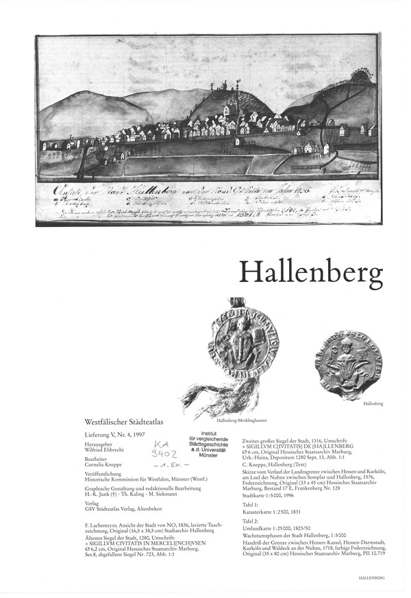 Titelseite Hallenberg