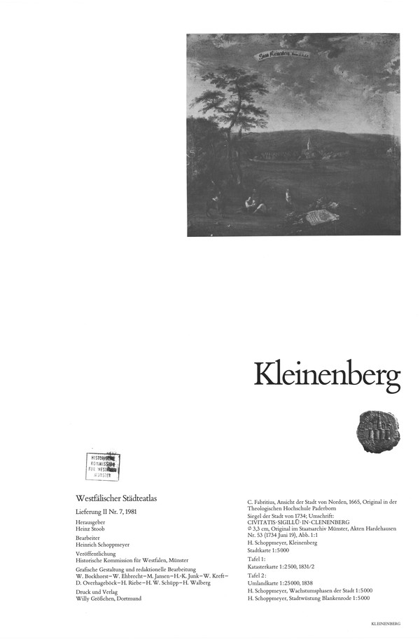 Titelseite Kleinenberg