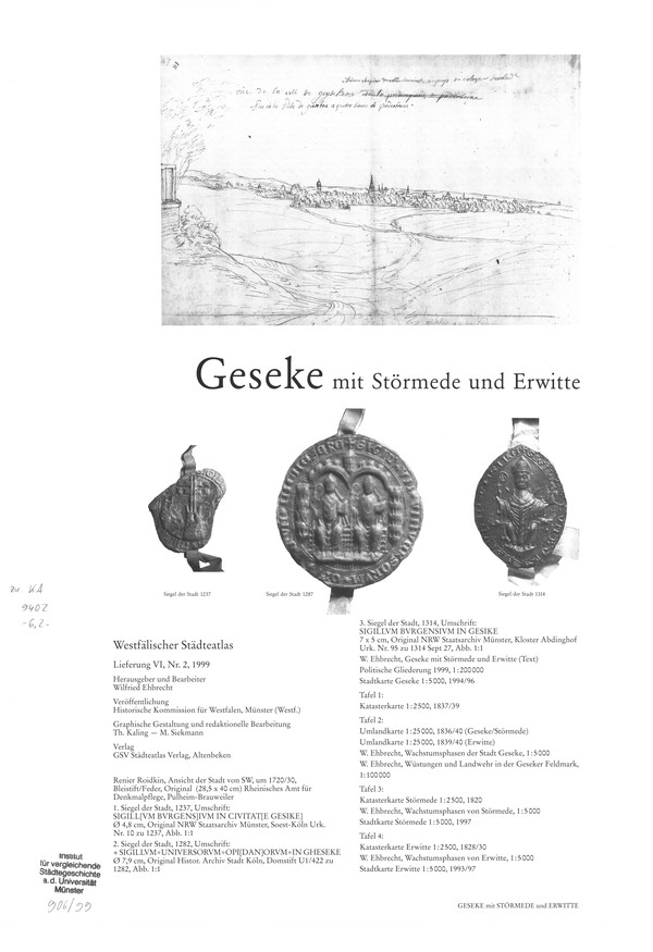 Titelseite Geseke mit Störmede und Erwitte