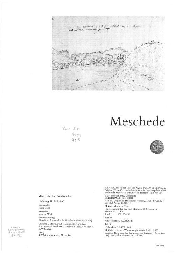 Titelseite Meschede