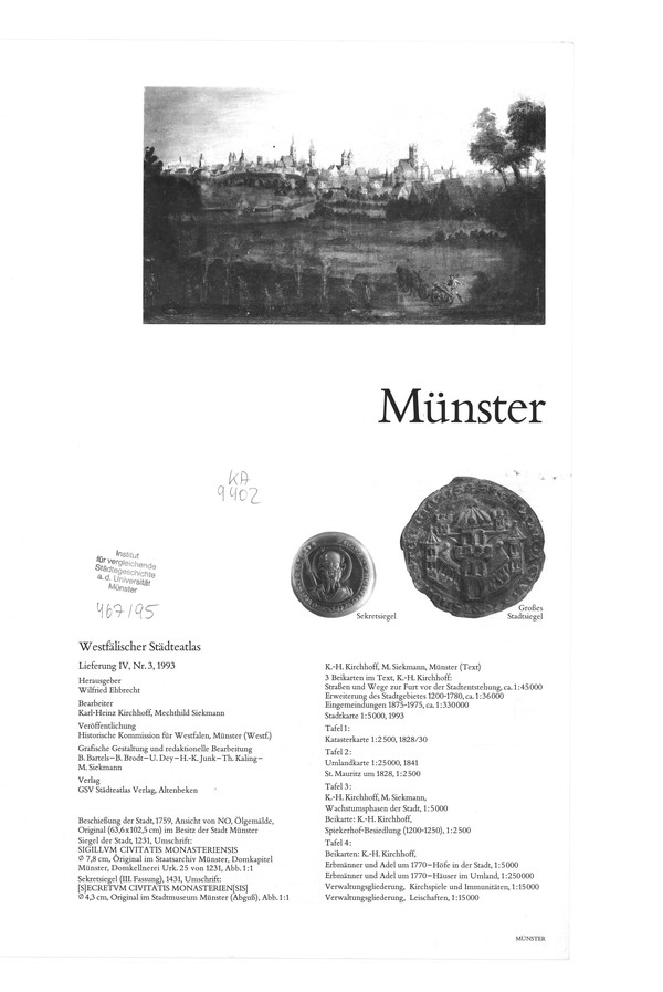 Titelseite Münster