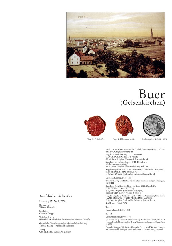 Titelseite Buer