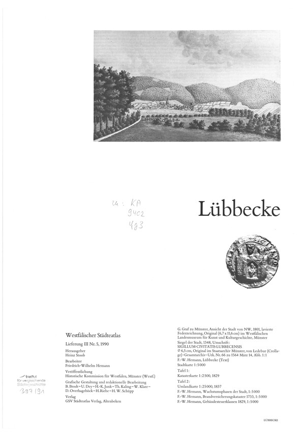Titelseite Lübbecke
