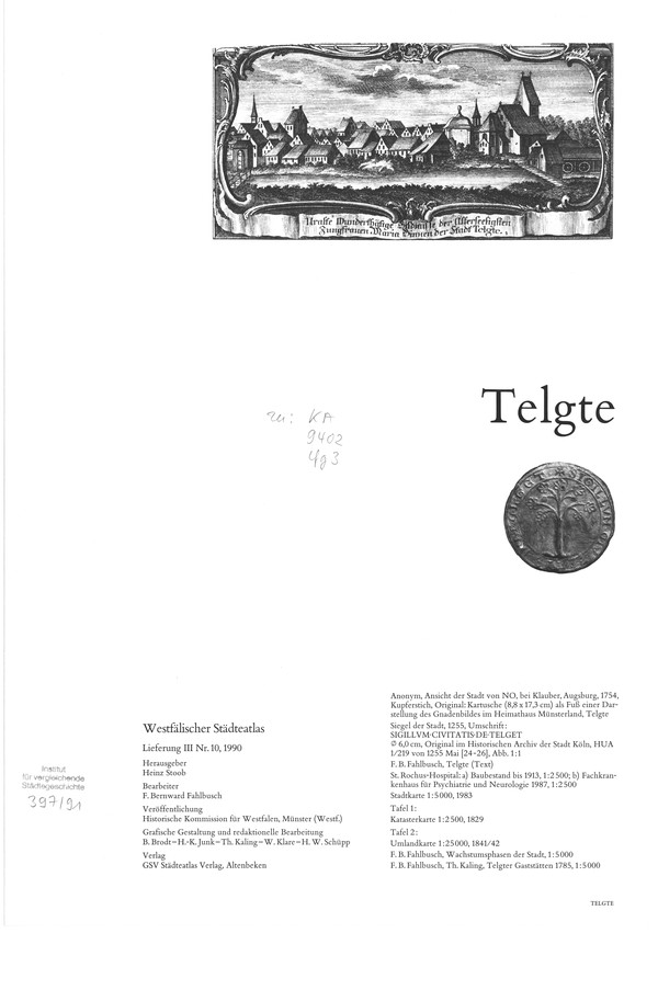 Titelseite Telgte