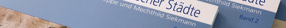 Mehrere Cover der Reihe Städteatlas