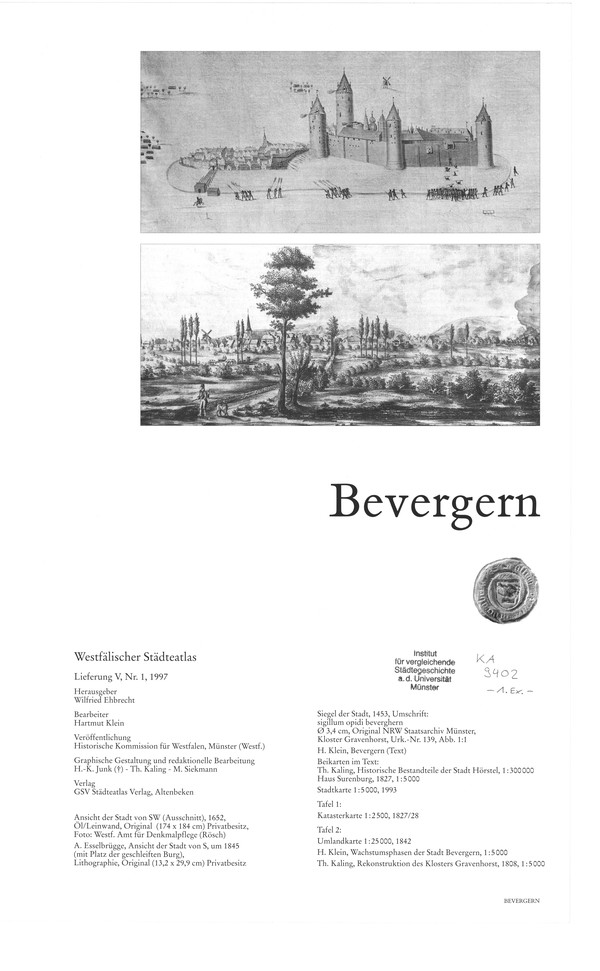 Titelseite Bevergern