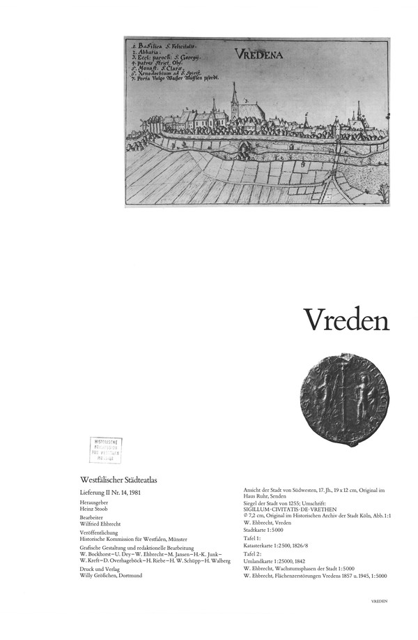 Titelseite Vreden