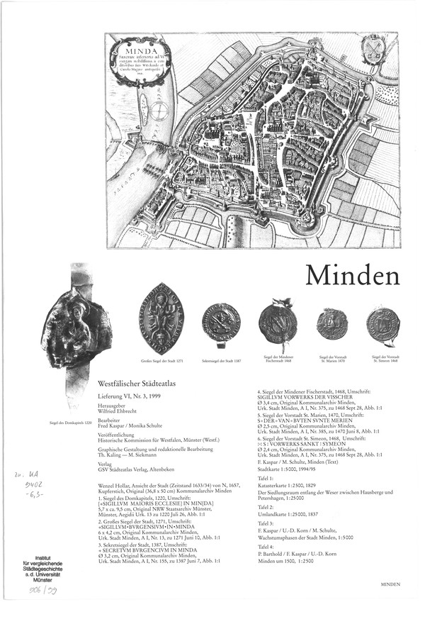 Titelseite Minden