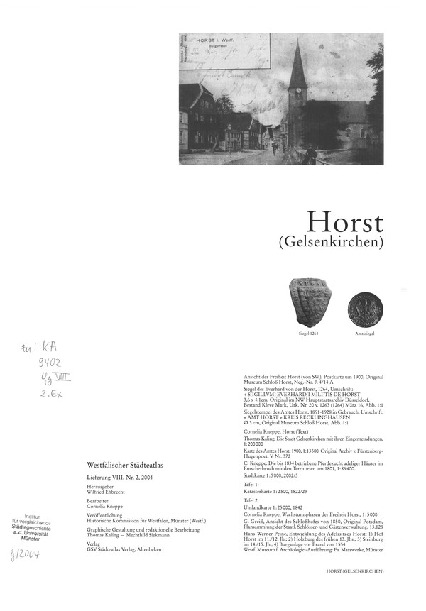 Titelseite Horst