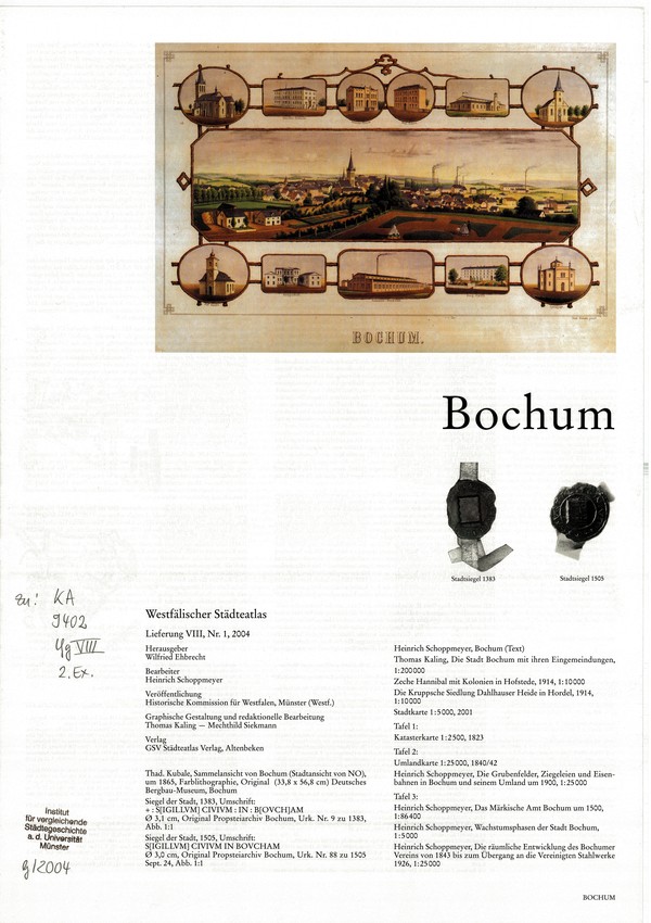 Titelseite Bochum