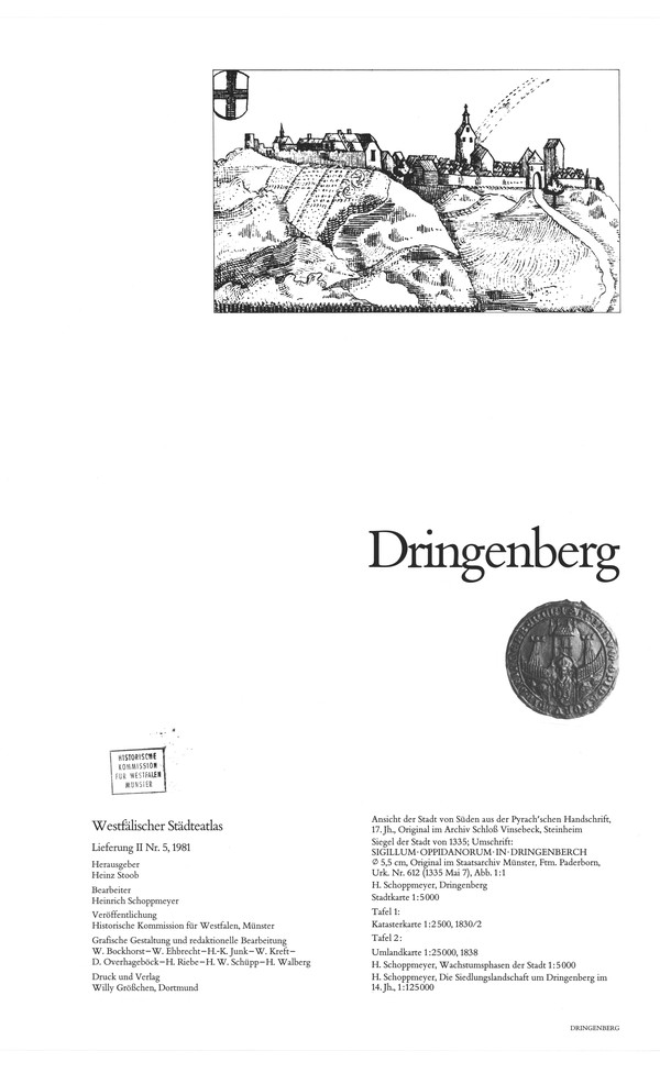 Titelseite Dringenberg
